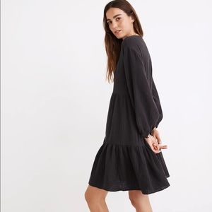 Madewell lightspun Colette mini dress night vision